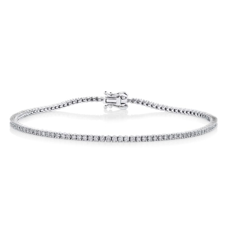 White-gold-diamond-tennis-bracelet